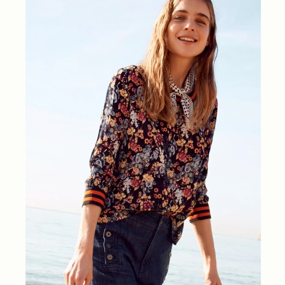 Anthropologie Rdalamal Multicolour Floral Long Sleeve Top - Size 10. NWOT. - Picture 3 of 13